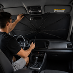 SunBlocker Pro - Windshield Sun Shade Umbrella Foldable UV & Heat Protection for Cars