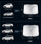 SunBlocker Pro - Windshield Sun Shade Umbrella Foldable UV & Heat Protection for Cars